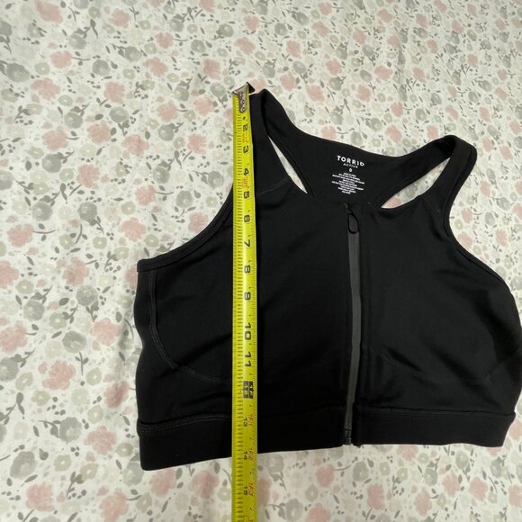 Torrid Active Zip-Up Sports Bra Size 0 / Large / 12 - Picture 13 of 14